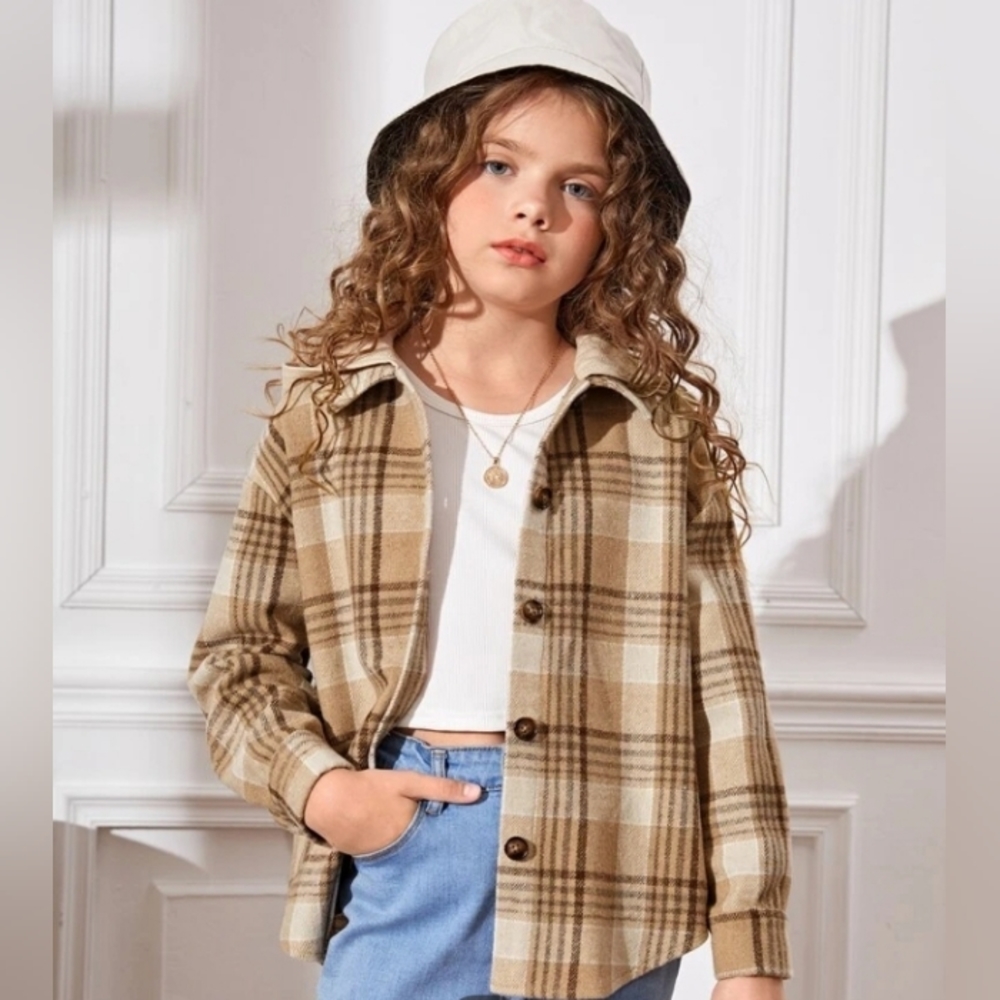 Kids Flannel Shirt Jacket